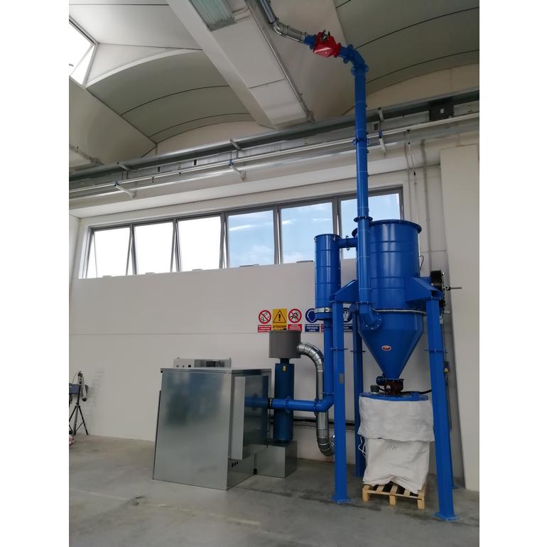 Corian industrial dust extraction system 